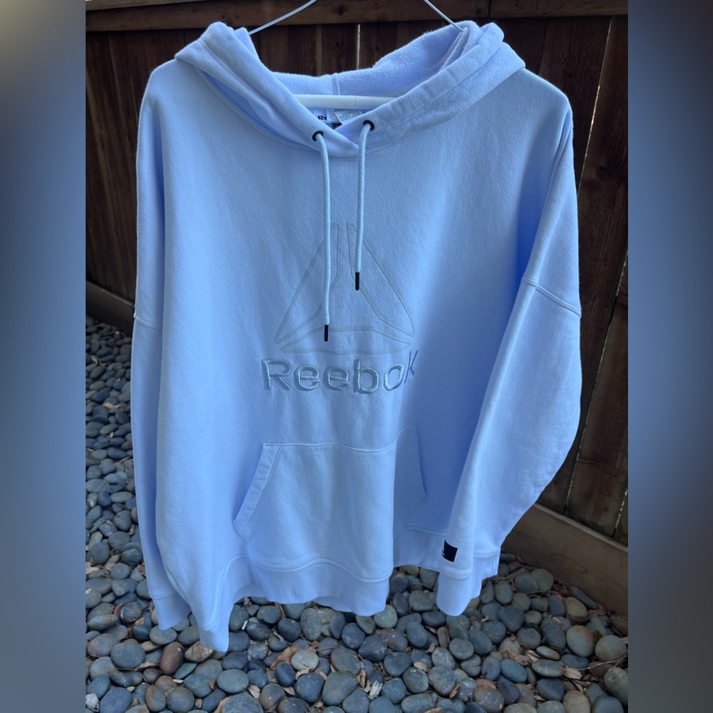 Reebok Hoodie XXL Oversized Streetwear Casual Pullover NWOT Gorpcore Skater Y2K - Picture 6 of 13